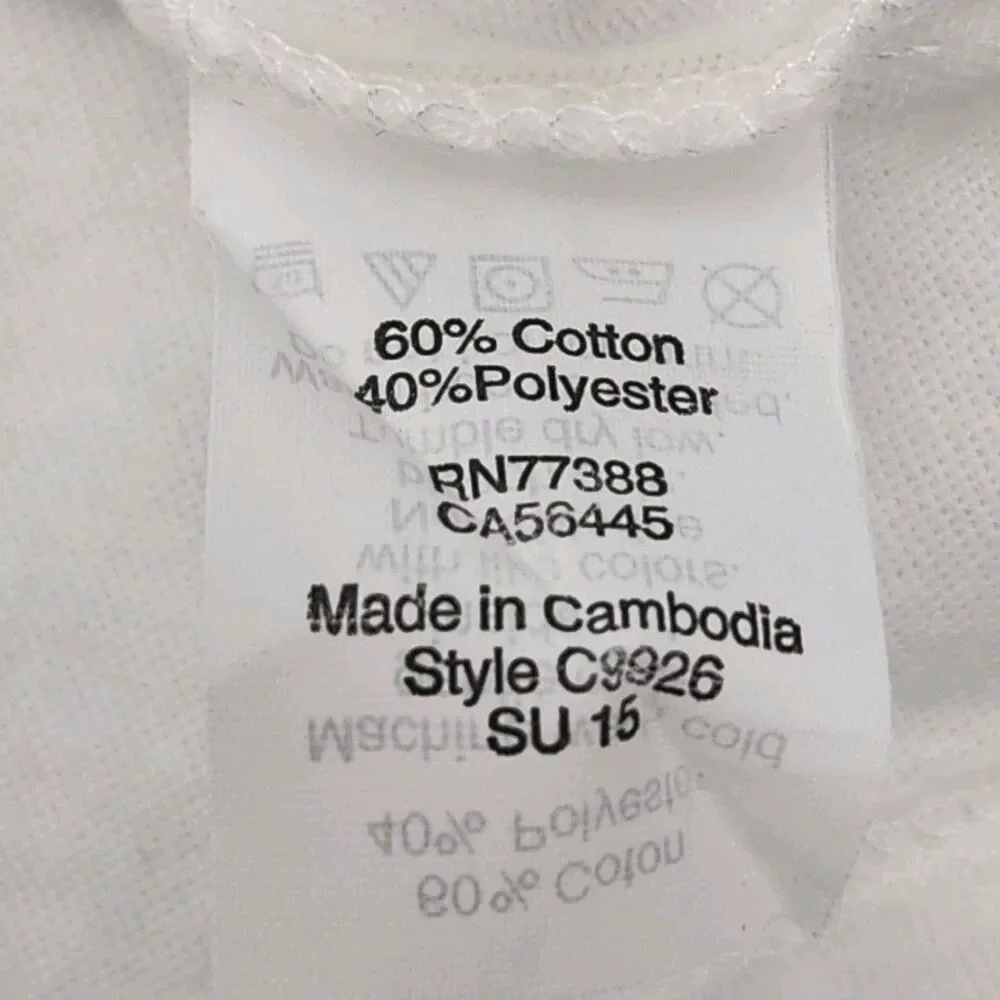 J Crew Shirt Collector Tee Tank Top Women Sz XL Hula Dancer White Black Cotton